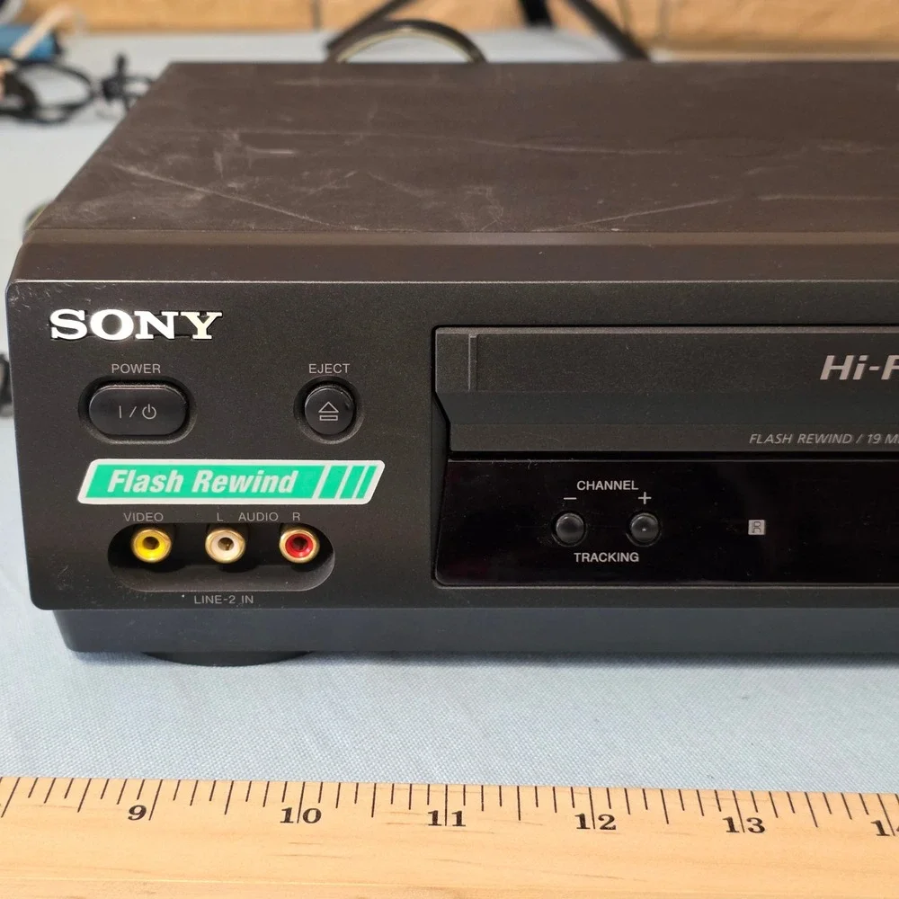 Sony SLV-N500 Hi-Fi Stereo VHS VCR 4-Head Flash Rewind Video Cassette Recorder